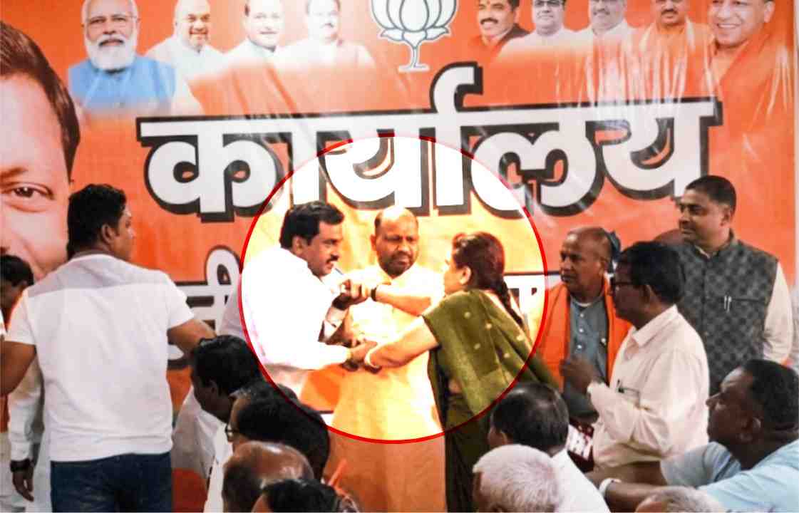 भाजप कार्यालयात राडा! भर कार्यक्रमात महिलेने पदाधिकाऱ्याला बदडले; ४.५ लाखांच्या फसवणुकीचा आरोप