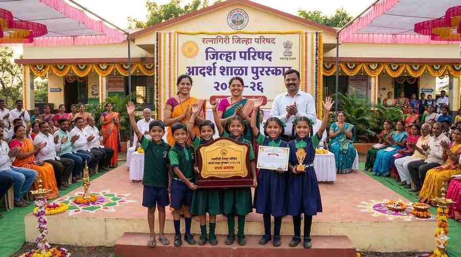 जिल्हा परिषद आदर्श शाळा पुरस्कार जाहीर