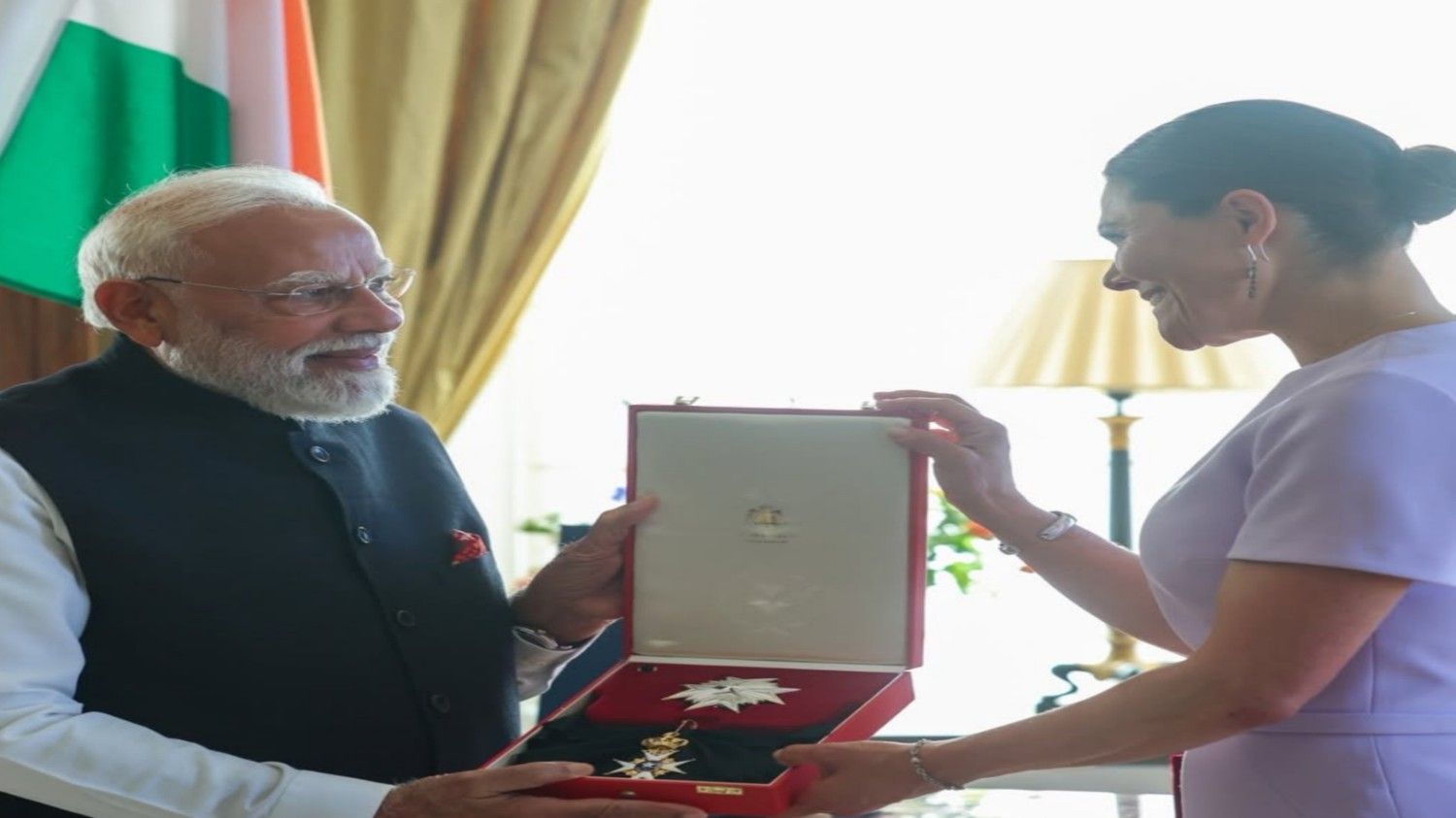 पंतप्रधान नरेंद्र मोदींना स्वीडनचा सर्वोच्च सन्मान; ‘रॉयल ऑर्डर ऑफ द पोलर स्टार’ पुरस्काराने गौरव