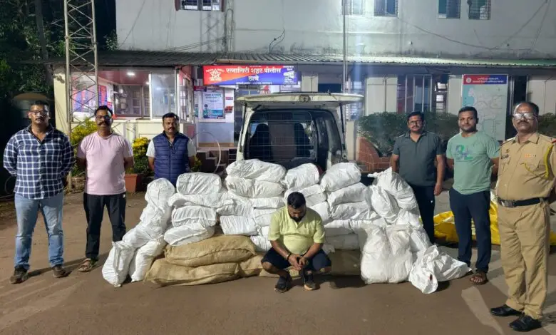 रत्नागिरीत गुटखा तस्करांविरुद्ध मोठी कारवाई; ३.२७ लाखांचा मुद्देमाल जप्त