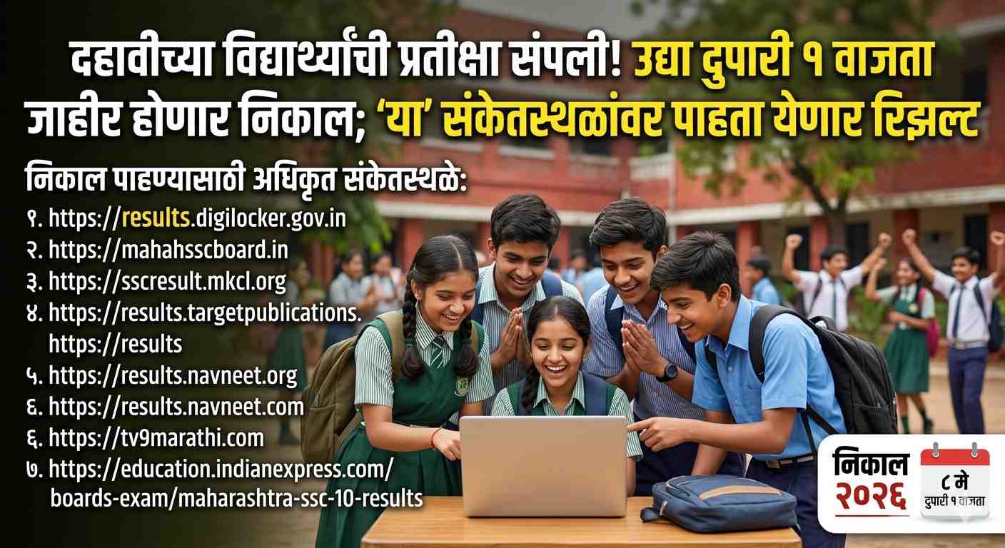 दहावीच्या विद्यार्थ्यांची प्रतीक्षा संपली! उद्या दुपारी १ वाजता जाहीर होणार निकाल; ‘या’ संकेतस्थळांवर पाहता येणार रिझल्ट