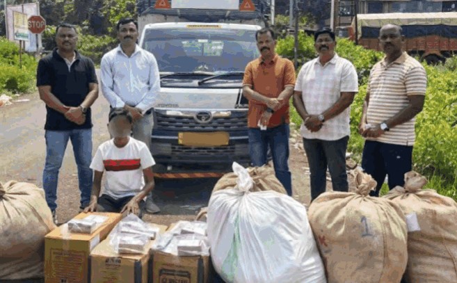 चिपळूण-कराड मार्गावर पोलिसांची मोठी कारवाई: १० लाखांच्या मुद्देमालासह बेकायदेशीर गुटखा जप्त